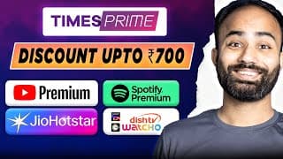 Times Prime Membership On Huge Discount- Jiohotstar, Sonyliv, Zee5 And Much More (hindi)