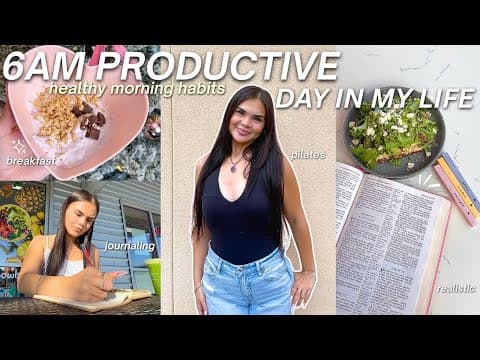 6am Productive Day In My Life: Pilates, 2026 Rebrand + Reset, Bible Study & Healthy Morning Habits!
