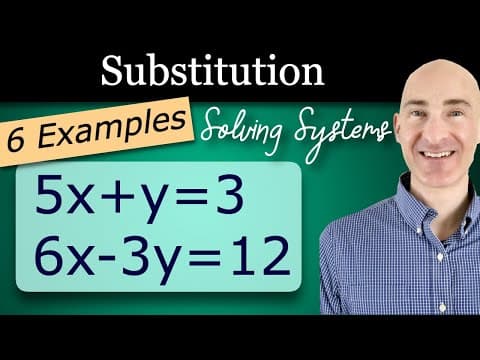 How To Solve Systems Of Equations By Substitution (6 Examples)