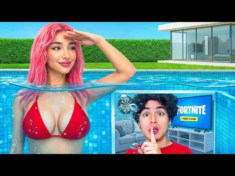 I Built 67 Secret Rooms In One Color!