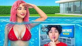 I Built 67 Secret Rooms In One Color!