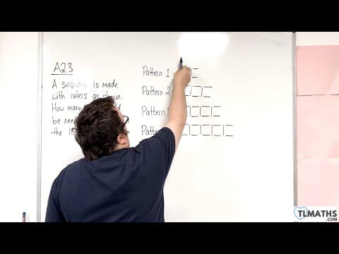 Gcse Maths: A23-07 [sequences: Diagram Problem 1]