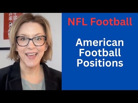 Nfl Positions 🏈 Learn Stress Patterns 🇺🇸 American Football Pronunciation #nflenglish #nfl #football
