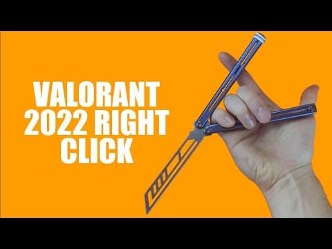 Butterfly Knife Tricks For Beginners #13.2 (valorant 2022 Right Click)