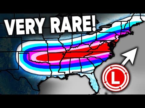 Models Show A Major Deep South & East Coast Snowstorm...