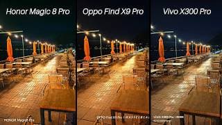 Honor Magic 8 Pro Vs Oppo Find X9 Pro Vs Vivo X300 Pro Camera Comparison