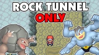 Beating Pokemon Firered With Only Rock Tunnel Pokemon