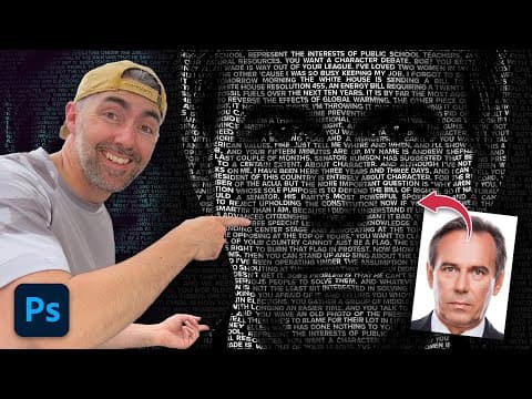 Text Portrait Effect In Photoshop