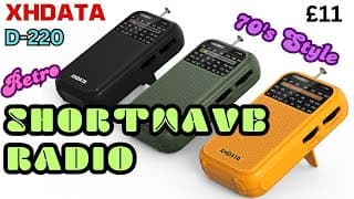 Xhdata D-220.  Cool Retro Looks.  Modern Dsp Sw Radio. #radio