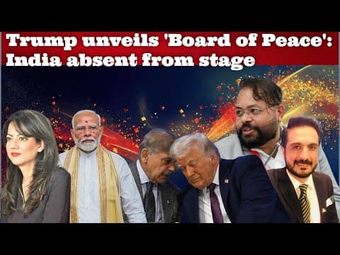 Trump Unveils 'board Of Peace': India Absent From Stage #drabhishekmishra #fakharyousafzai
