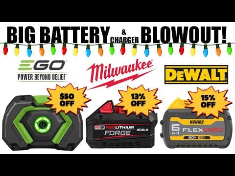 Black Friday Battery Blowout ⚡ Milwaukee, Dewalt, Makita & Ego Deals! (one Day Only)