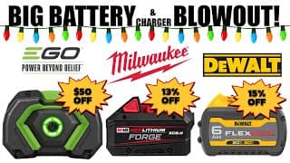 Black Friday Battery Blowout ⚡ Milwaukee, Dewalt, Makita & Ego Deals! (one Day Only)