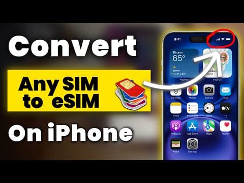 How To Convert Any Sim To Esim On Iphone? Convert & Activate Esim On Iphone (esim Activation Guide)