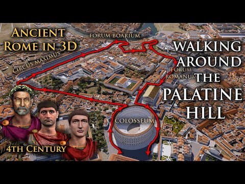 Ancient Rome In 3d - Virtual Walking Around Palatine Hill