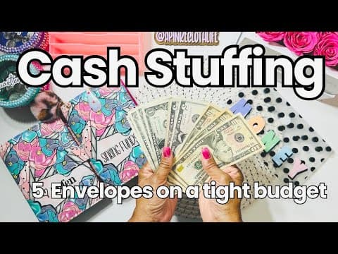$50 Cash Stuffing | 5 Envelopes On A Tight Budget | Budgeting For Beginners | August 2025