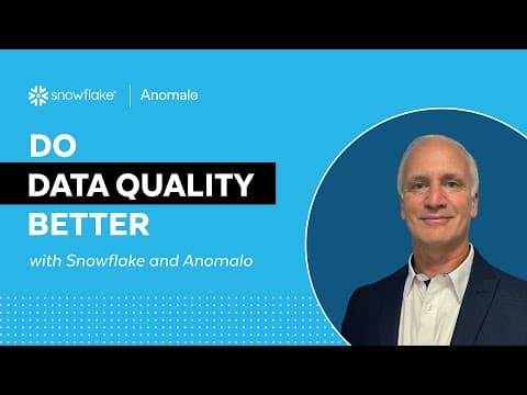 How To Automate Data Quality For Ai And Analytics With Snowflake And Anomalo