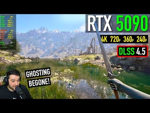 Rtx 5090 - Oblivion Remastered With Dlss 4.5 - Down To 240p Resolution!