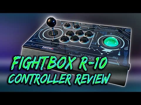 New Arcade Controller W/ Trackball For Pc, Switch & Ps3 By Fightbox