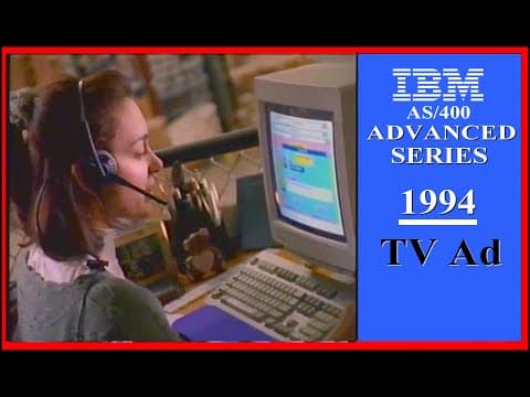 Ibm As/400 Advanced Series  "the Beauty Of It."  1994 Tv Ad Mini Computer Eserver Iseries System I P