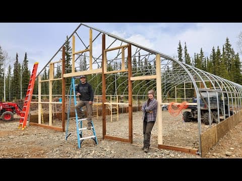 Greenhouse Build – End Wall Framing & Baseboards