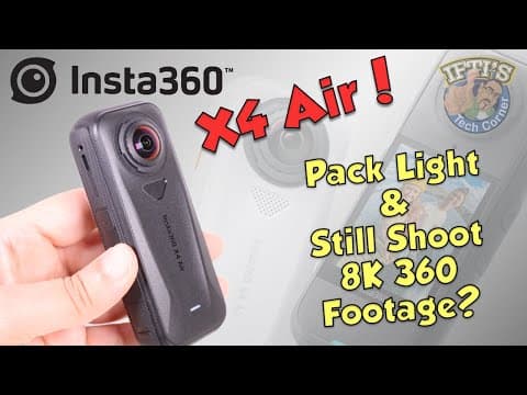Insta360 X4 Air - Pack Light & Still Shoot 8k 360 Footage?! : Review
