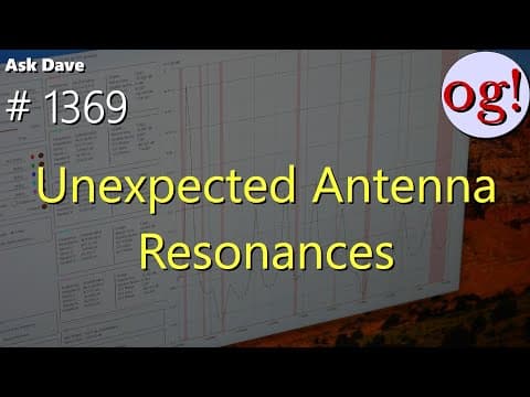 Unexpected Antenna Resonances (#1369)
