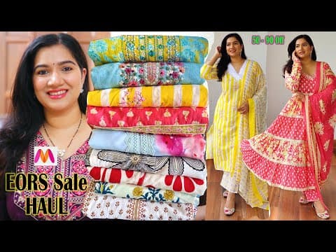 Myntra "eors" Sale Haul/festive And Party Wear Kurta Set And Dress Haul#fashion #myntra #myntrahaul