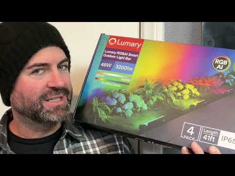 Lumary Smart Outdoor Light Bar Review | Rgbic App Control, Scenes & Install Test