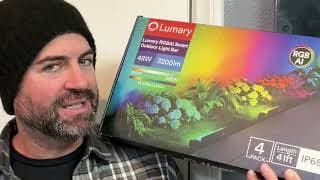 Lumary Smart Outdoor Light Bar Review | Rgbic App Control, Scenes & Install Test