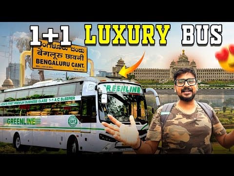 First Business Class Luxury 1+ 1 Sleeper Bus Bangalore To Chennai🔥bus Review🥰 - Tuberbasss