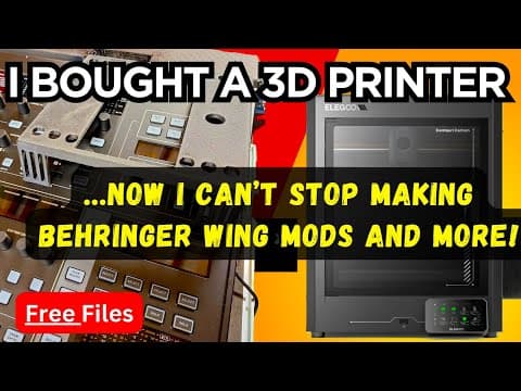 3d Printing On The Elegoo Cc For Audio Techs: Behringer Wing & More Production Prints! Free Files