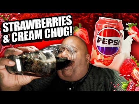 Chugging Das Boot Full Of Pepsi Strawberries N Cream Flavour