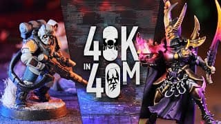 Drukhari Vs Astra Militarum - Warhammer 40k In 40m Battle!