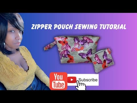 Sewing Vlog: Zipper Pouch Tutorial