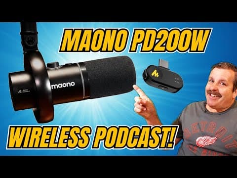 Wireless Podcasting Brilliance: The Maono Pd200w Delivers! 💯🔥