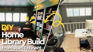 DIY Home Library from Scratch!