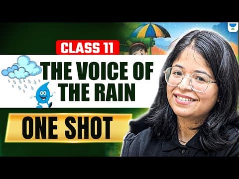 The Voice Of The Rain - One Shot | Complete Summary & Themes | Class 11 English | Oshin Ma'am