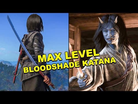 Assassin's Creed Shadows - Max Level Bloodshade Katana Vs Bosses Gameplay