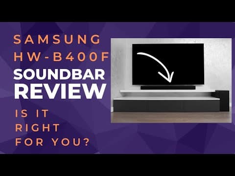 Is The Samsung Hw-b400f Soundbar Right For You? - Review