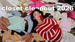 My 2026 Ultimate Closet Cleanout! (day 1 Of Becoming A Clean Girl: Year 2)