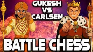 19-year-old Gukesh Crushes World No 1 Carlsen | Chess In Battle Animation | Historic Comeback