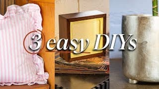 Turning Old Stuff Into Actually Cool Decor (3 Easy Diys)