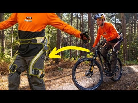 Riding Mtb Wearing A High Power 800w Exoskeleton!