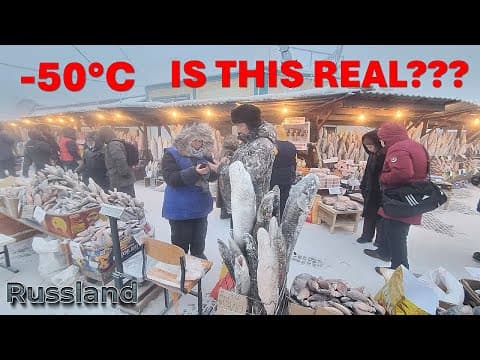 -50°c Outdoor Market 😱 Yakutia On New Year’s Eve - The Coldest Market In The World!