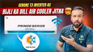 Bijli Ka Bill Air Cooler Jitna | Ecostar Prince Series Genuine T3 Inverter Ac Review | Heat & Cool