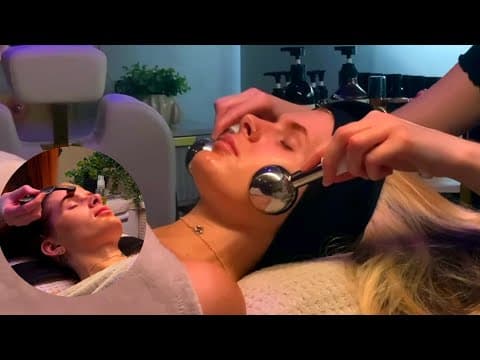 Asmr Sleepy Autumnal Facial For Relaxation {soft Spoken} - Ice Globes, Soft Brow & Lash Attention.