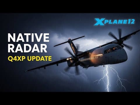 Flyjsim Q4xp Update: Native Weather Radar | X-plane 12