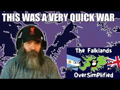 American Reacts To The Falklands - Mini Wars #1 By Oversimplified