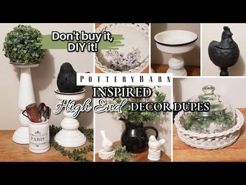 Don't Buy It, Diy It!!~pottery Barn Inspired High End Decor Dupes~inexpensive Thrift Shop Makeovers