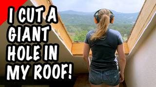 Installing A Roof Balcony Skylight | It's Huge!